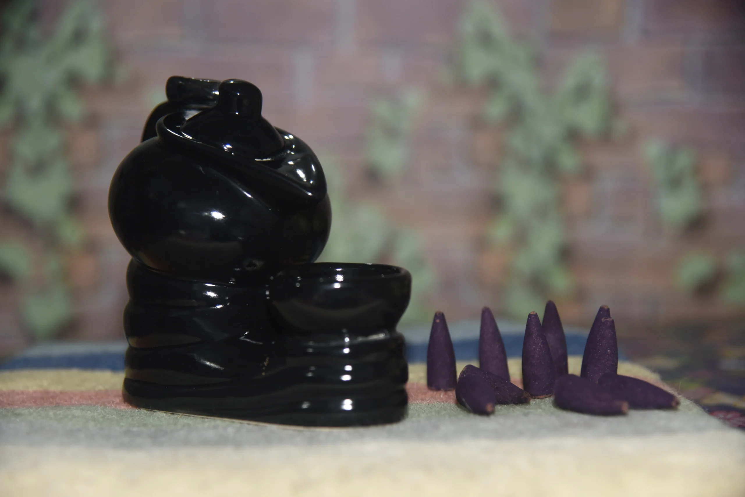 imperium backflow incense cone holder - tea pot
