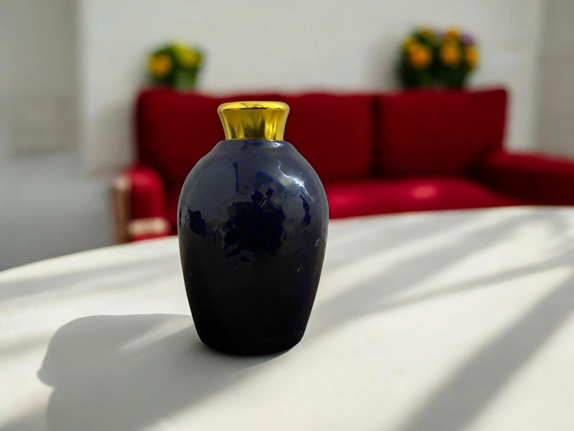 Imperium Jasmine Reed Diffuser Set (Ceramic with Golden Brass Neck) - Image 2