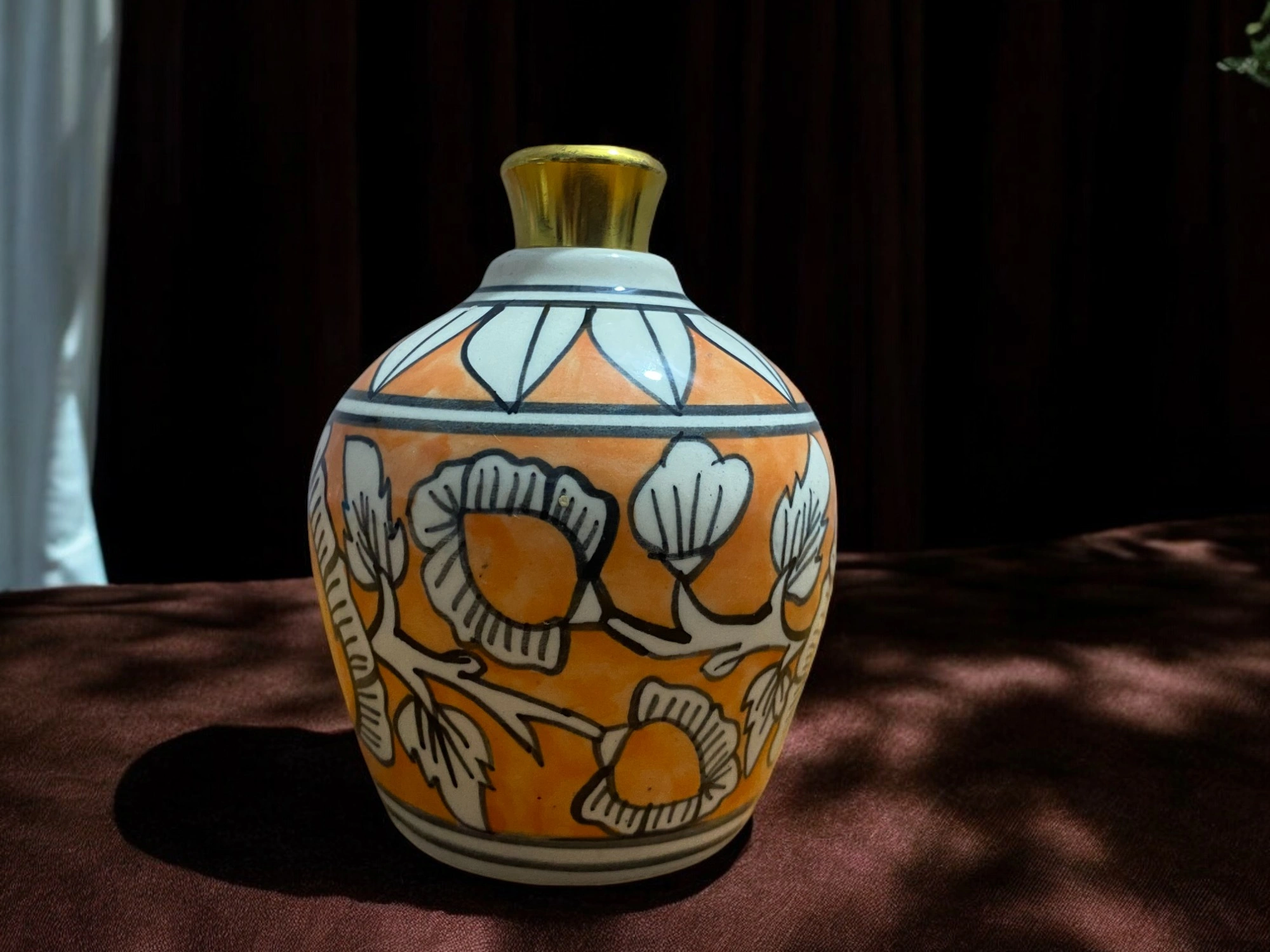 Imperium Lemongrass Reed Diffuser Set (Ceramic with Golden Brass Neck) - Image 2