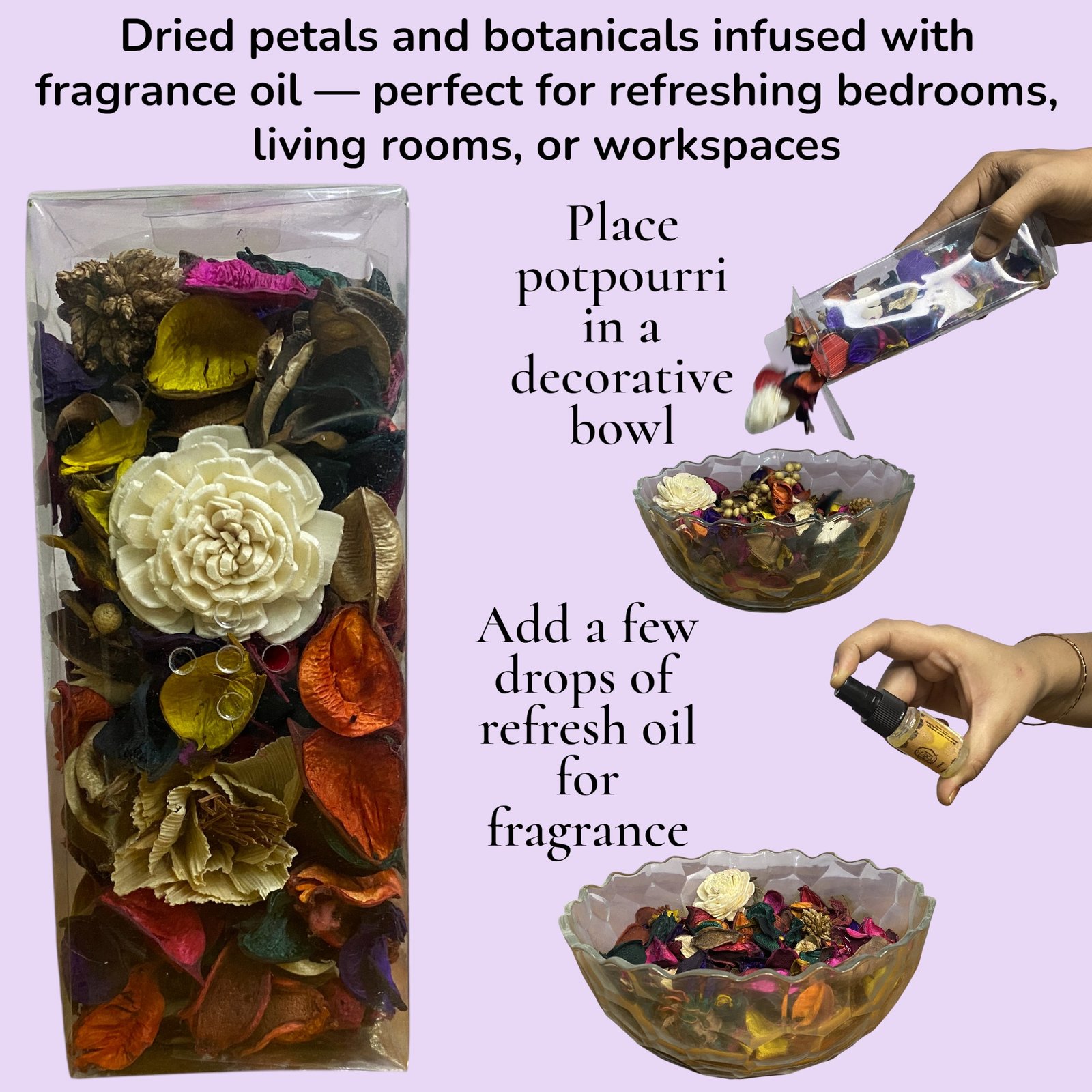 Imperium Aroma Rose Reed Diffuser Gift Set (Ceramic Pot with Golden Brass Neck) - Image 4