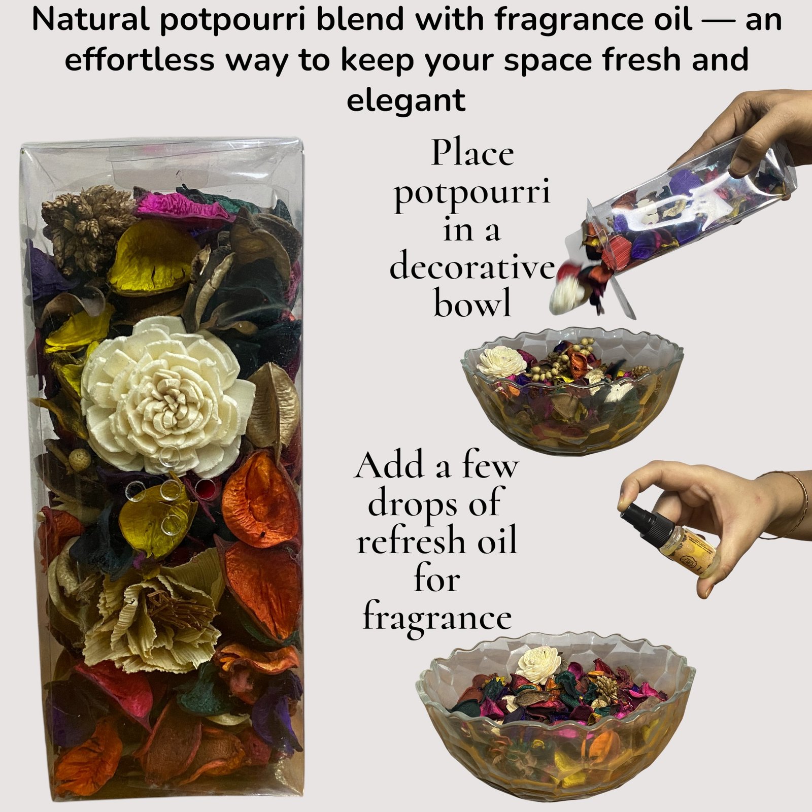 Imperium Aroma Sandalwood Reed Diffuser Gift Set (Ceramic Pot with Golden Brass Neck) - Image 5