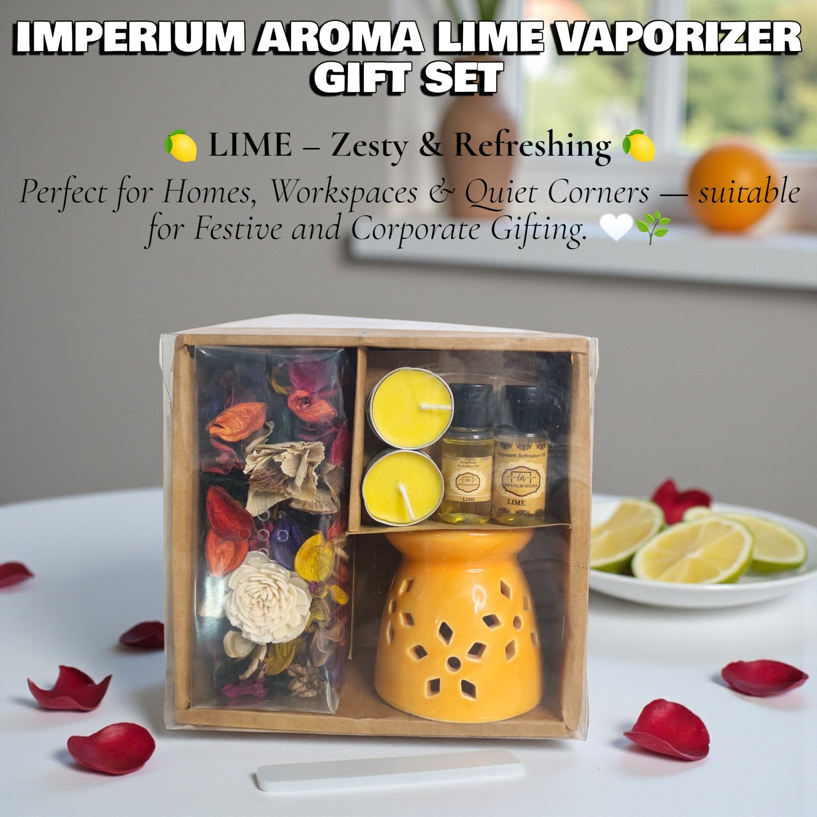 Imperium Aroma Lime Tealight Diffuser - Image 4