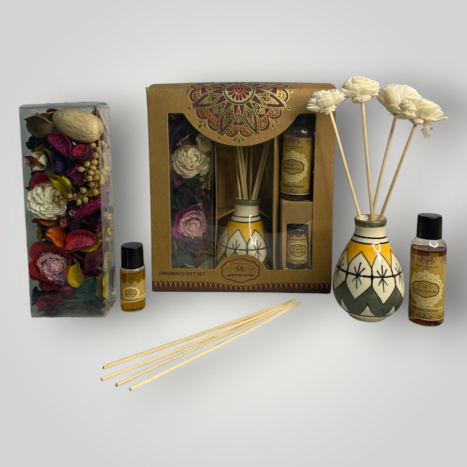 Imperium Aroma Sandalwood Reed Diffuser Gift Set