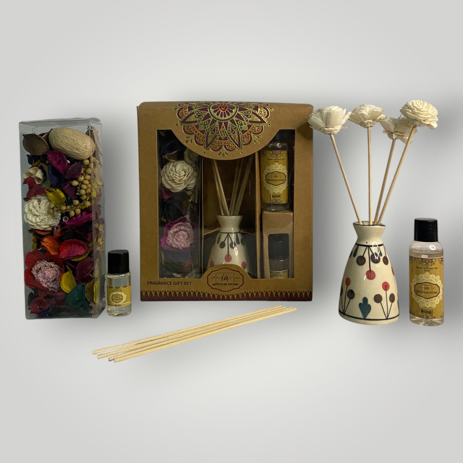 Imperium Aroma Rose Reed Diffuser Gift Set